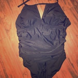 Cute black one piece - maternity or plus size